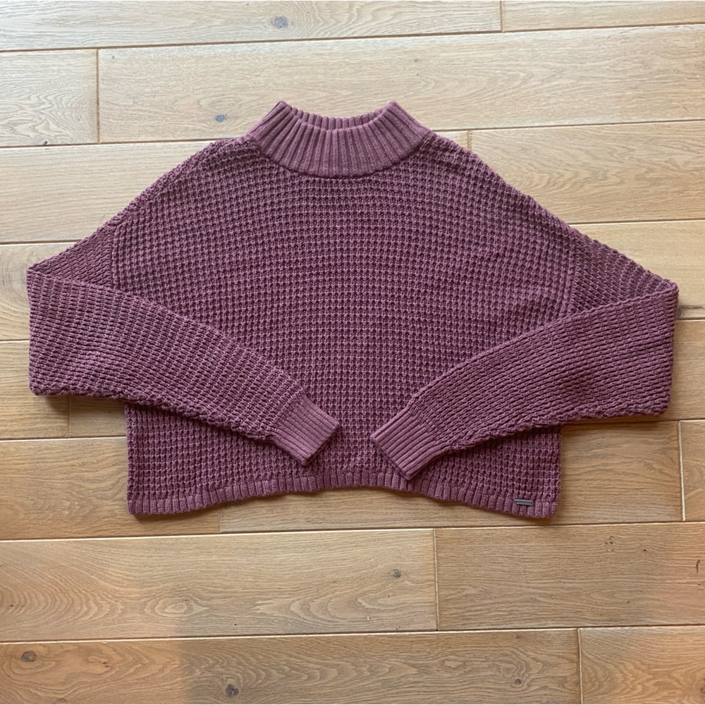 Hollister Easy Mock-Neck Waffle Sweater